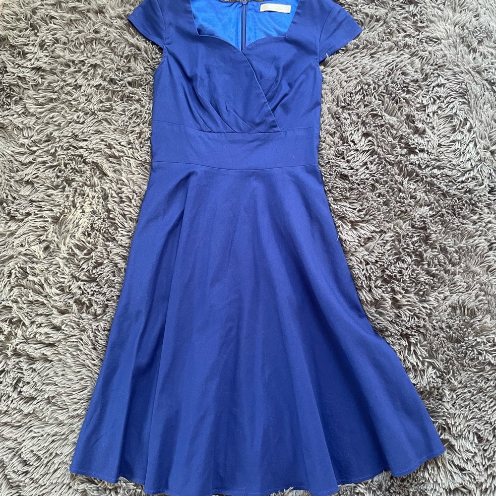 Elegant Blue Women's Dress